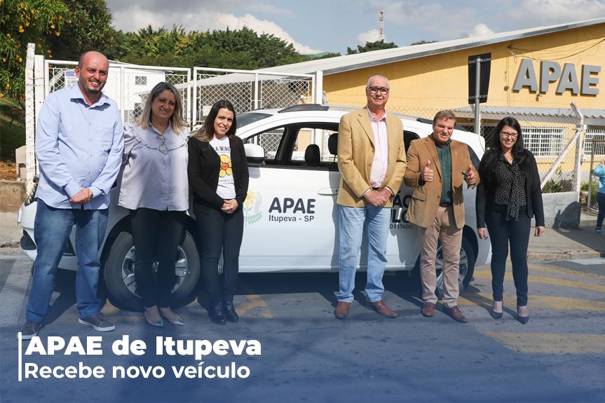 APAE de Itupeva é contemplada com novo veículo para atendimento dos usuários