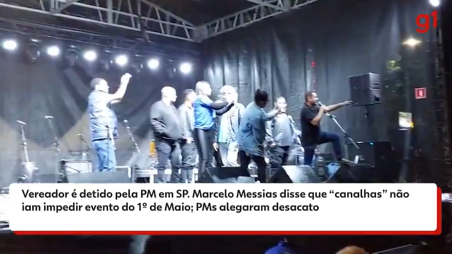 Vereador é detido na zona sul de SP ao dizer que 'canalhas' não impediriam evento do 1º de Maio