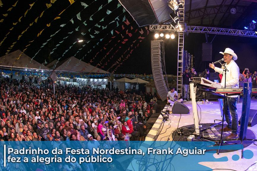 Show de Frank Aguiar marca o encerramento da 3ª Festa Nordestina de Itupeva