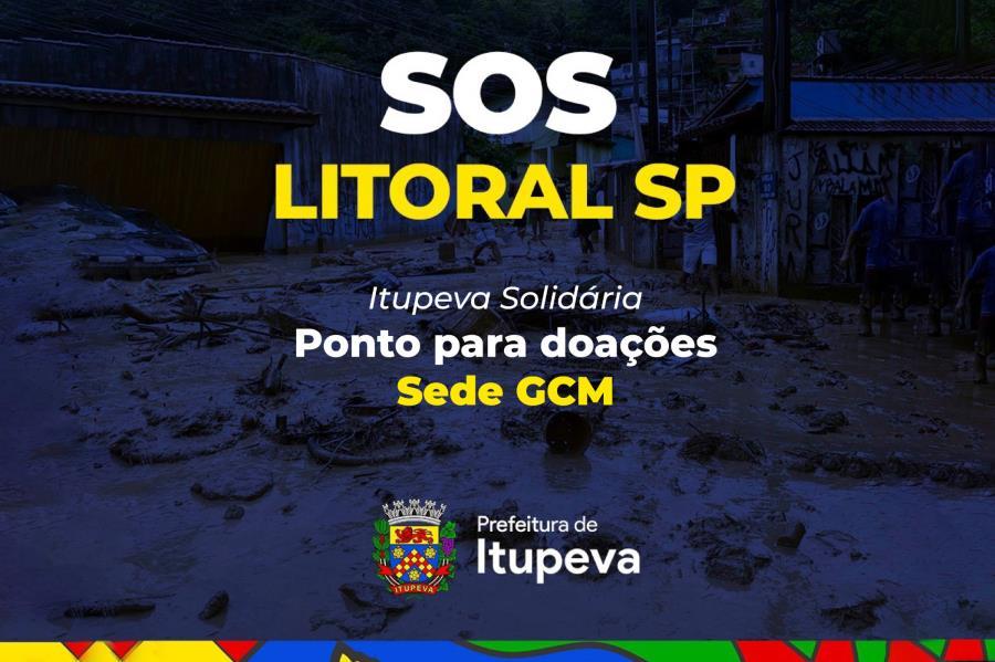 Prefeitura de Itupeva organiza arrecadação de doações para cidades do litoral