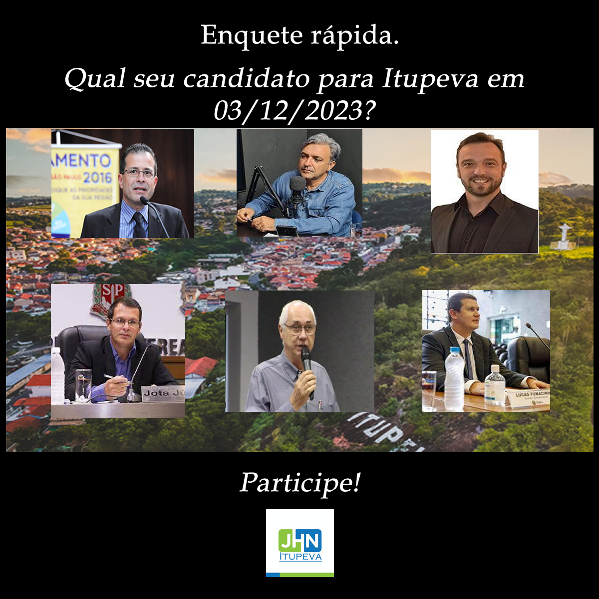 Qual seu pré-candidato na eleição suplementar de Itupeva?