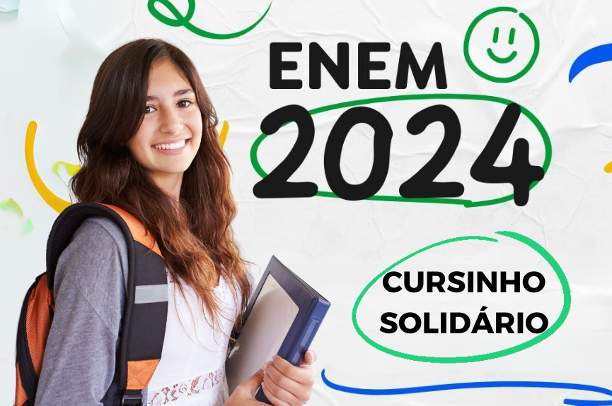 Cursinho Solidário preparatório para o ENEM terá aula inaugural neste sábado (27).