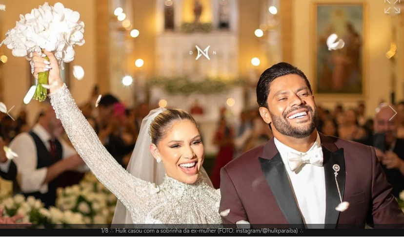 Hulk Paraíba mostra momentos do casamento com Camila Ângelo